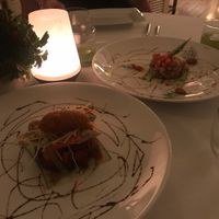 Tomato tartare in the front at The Pepper Tree in Phu Quoc