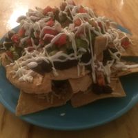 The nachos. Very filling. at Cali Cafe in Cozumel