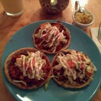 sopes at Cali Cafe in Cozumel