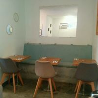 air-conditioned dining at Cali Cafe in Cozumel