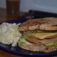 Tofurky Sandwich at Cali Cafe in Cozumel