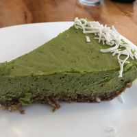 Raw key lime pie.  Fabulous at Cali Cafe in Cozumel