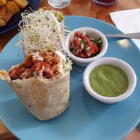 Burrito at Cali Cafe in Cozumel