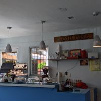 Interior, courtyard to the side. at Cali Cafe in Cozumel
