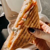Turkey panini at Wild Trails Coffee in North Vancouver