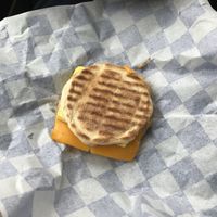 Vegan breakfast sandwich at Wild Trails Coffee in North Vancouver