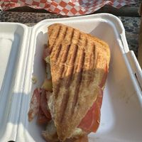 Ham panini  at Wild Trails Coffee in North Vancouver