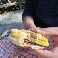 Breakfast Sammy  at Wild Trails Coffee in North Vancouver