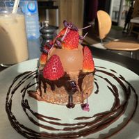 Chocolate pancakes at Hale & Hearty in Waterloo