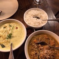 vegan curries at Kathakali Indian Cuisine in Kirkland