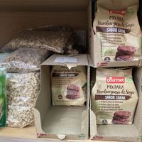 Dry soya meat at Mini Market in Futaleufu
