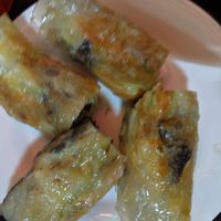 Fried vegetable spring rolls at Hao Tea House in Ha Giang