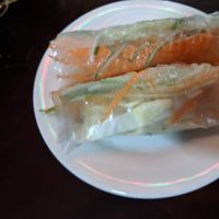 Fresh spring rolls at Hao Tea House in Ha Giang