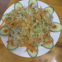 Veggies and noodles at Hao Tea House in Ha Giang