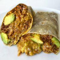 Mole Chick’n Queso Burrito   at Doomie's NextMex - Vine in Hollywood