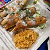 2 taquitos and 1 flauta   at Doomie's NextMex - Vine in Hollywood