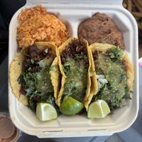 Carnitas taco trio - the best.  at Doomie's NextMex - Vine in Hollywood