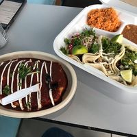 Wet asada burrito -  tacos; chile verde, asada, bulgogi at Doomie's NextMex - Vine in Hollywood