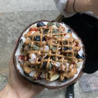 Coco bowl with almond butter at Supabowl in Hong Kong Island