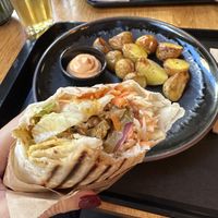 Shawarma Wrap with potatoes   at Forky's - Veleslavinova in Prague
