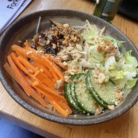 Noodle bowl. Bun bo nam bo. Top had peanuts bad sauce. Tasty.   at Forky's - Veleslavinova in Prague
