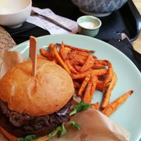 French burger at Forky's - Veleslavinova in Prague