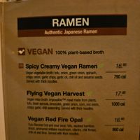 January 2024 menu at JINYA Ramen Bar in Tulsa