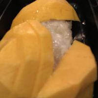 Mango sticky rice at Bangkok Bistro in the Alley in Burlington