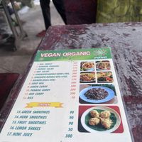Menu  at Organic Vegetarian Food by Mrs. Pong in Koh Phangan