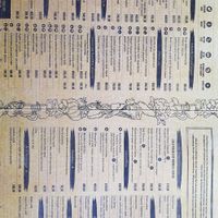 Menu at Glow in Belgrade