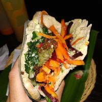 Falafel pita pocket at Warung Falafel in Ubud