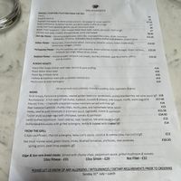 Full menu.. (VV) = Vegan  at Delifonseca Dockside in Liverpool