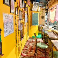 Outside zone at The Laughing Buddha Cafe in Pushkar