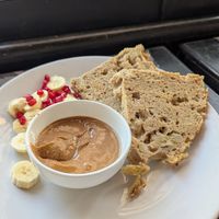 Banana bread at The Laughing Buddha Cafe in Pushkar