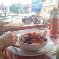 The best salad ever  at The Laughing Buddha Cafe in Pushkar