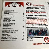 Vegan Menu at The Laughing Buddha Cafe in Pushkar