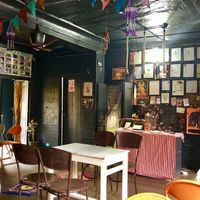 Interior  at The Laughing Buddha Cafe in Pushkar