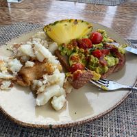 Breakfast  at Huggo's in Kailua Kona