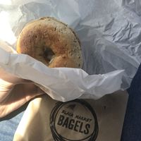 multigrain with vegan cream cheese at Black Market Bagels in Port Macquarie