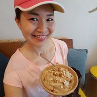 Butter nut smoothies bowl at NanaBowls in Phuket