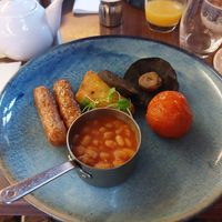 Vegan breakfast at Castle Hotel in Conwy