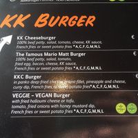 Burger Menu at Krazy Kanguruh in St Anton Am Arlberg