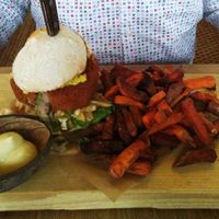 Vega peulvruchtenburger at Buitenplaats de Plantage in Vogelenzang