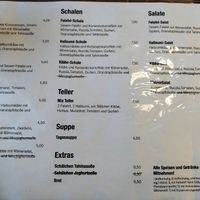 Menu Recto at Flop Cafe in Berlin