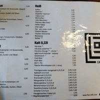 Menu verso at Flop Cafe in Berlin