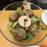 Falafel salad  at Flop Cafe in Berlin