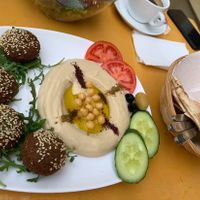 Falafel Hummus  at Flop Cafe in Berlin