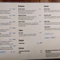 Menu - food at Flop Cafe in Berlin