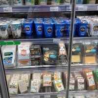 Vegan cheeses at 4 Seasons Bio in Athens