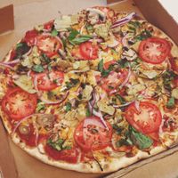 vegan build-your-own at Pie Five Pizza in Washington